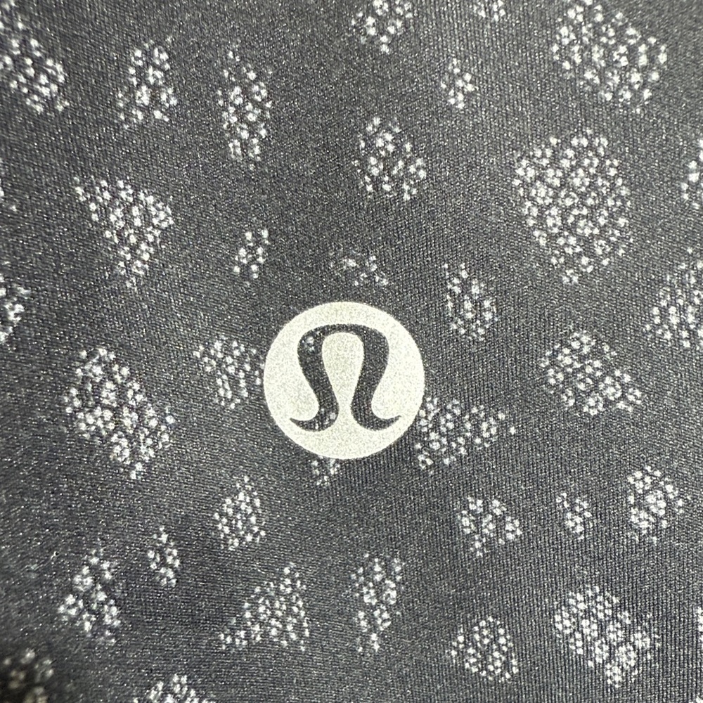 Lululemon Wunder Under Hi-Rise Nulux Leggings Overlace Black Grey Size 8 - Picture 13 of 14